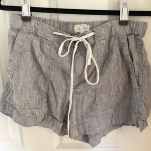 Lou & Grey linen drawstring shorts, small